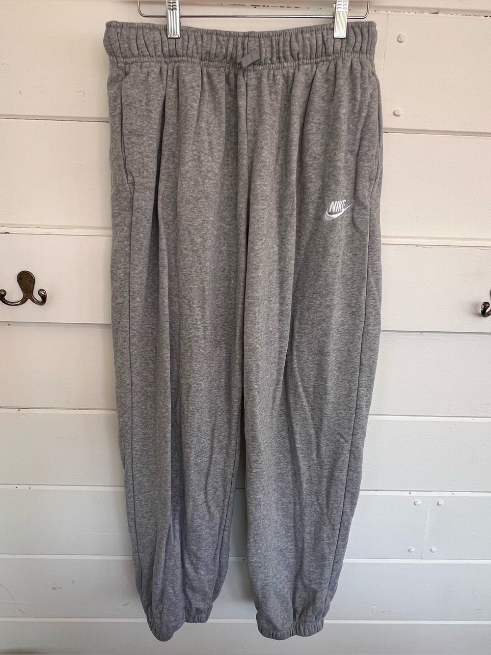 Nike Gray Cotton Blend Joggers. Size Small.